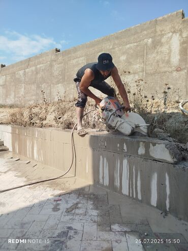 Beton işləri: Səssiz tozsuz səliqəli kəsim. Beton katlavan monolit kubik -da lalafo.az — 3 Beton işləri: Səssiz tozsuz səliqəli kəsim. Beton katlavan monolit kubik — 3