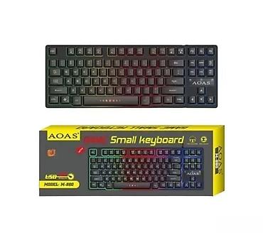 second hand phones: Mala Mehanička RGB Tastatura AOAS M880 Mehanička ergonomska gejmerska — 1