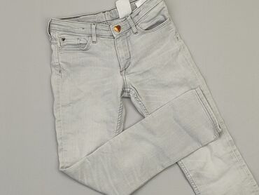 spódniczka jeansowe szara: Jeansy, H&M, S, stan - Dobry