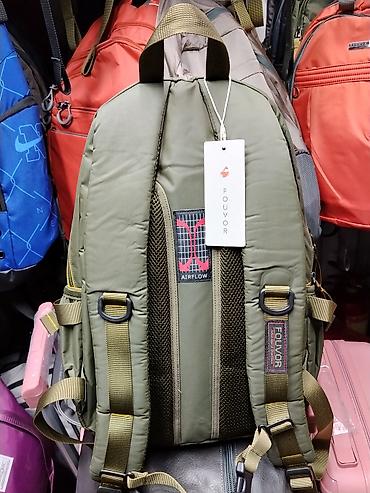 dlivery bag: Городской рюкзак FOUVOR - Цвет: оливковый с жёлтыми акцентами - — 2