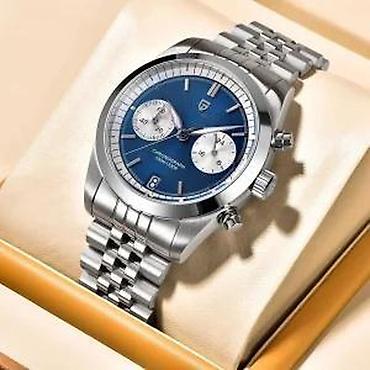 Ručni satovi: PAGANI DESIGN PD-1775 - 37.5mm - Plava - Seiko VH64 Potpuno nov muški — 4