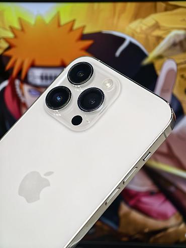 14 поо: IPhone 14 Pro Max, Б/у, 256 ГБ, Белый, Кабель, Коробка, 78 % — 2