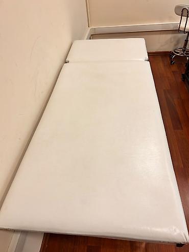 Salon, tibbi mebel: İşlənmiş, Masaj kuşetkası, Qatlanmayan, rəng - Ağ — 4