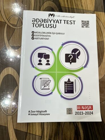 edebiyyat test toplusu pdf 2023: Ədəbiyyat fənni üzrə test tapşırıqlarından ibarət olan bu toplu