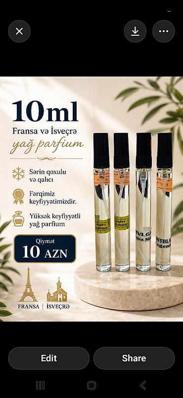 tous parfüm: 10 ml original yağ parfium — 1