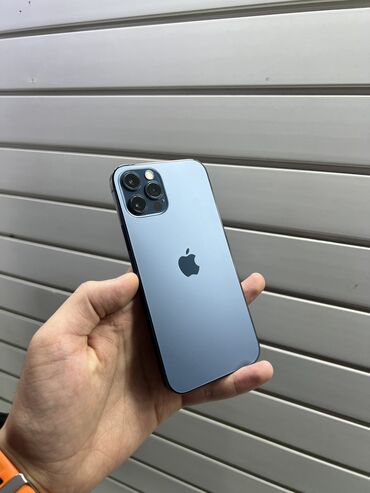 бу телефоны айфон 5: IPhone 12 Pro, Колдонулган, 256 ГБ, Көк, Коргоочу айнек, Каптама, 100 %