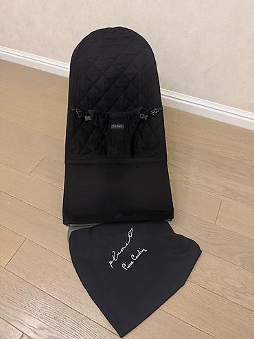 alibebe besik: Pierre Cardin “Plume” beşik-oynadaq (baby bouncer) - Rəng: qara - — 1
