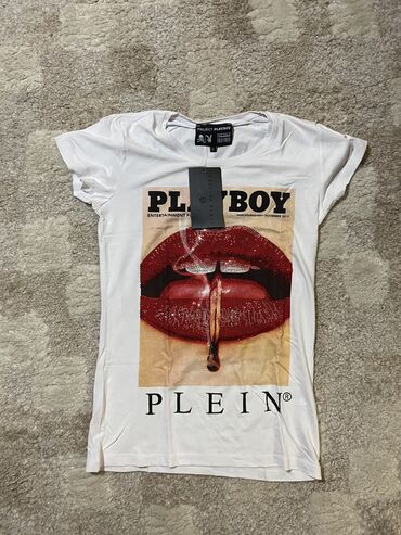 saim se majica: T-shirt Philipp Plein, L (EU 40), color - White