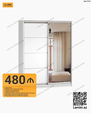 Kupe dolab – La Mini - Model kodu: 13159 - Ölçülər: D 55 × H 200 × E lalafo.az -da Kupe dolab – La Mini - Model kodu: 13159 - Ölçülər: D 55 × H 200 × E