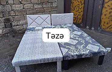 Çarpayılar: Təzə çarpayılar. Taxtadan yıgılır ustu dikdən. 2 sm maçalkası var — 30