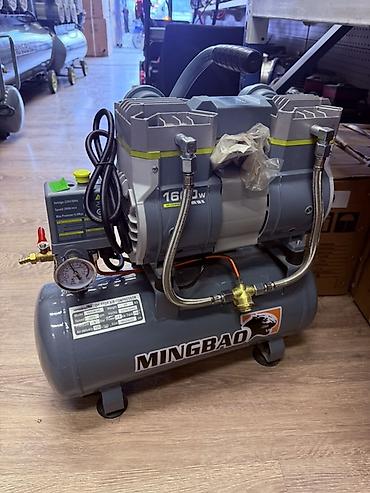 мини компресор: Безмасляный компрессор MINGBAO 1600 W 16литр Без шумный - Тип — 2