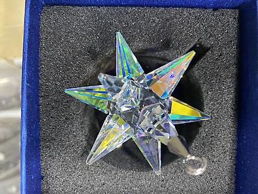 bayram xoncasi bezemek: Kristal ulduz bəzəkləri – 2 növ - Material: yüksək keyfiyyətli — 2