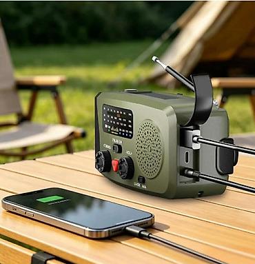 Oprema za kampovanje: Univerzalni kamping radio sa više izvora napajanja i funkcijom power — 5