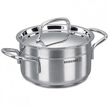 mərci qazanı: Qazan, rəng - Gümüşü, Paslanmayan polad, 2,5 bucket volume l, 18 sm, Türkiyə — 1