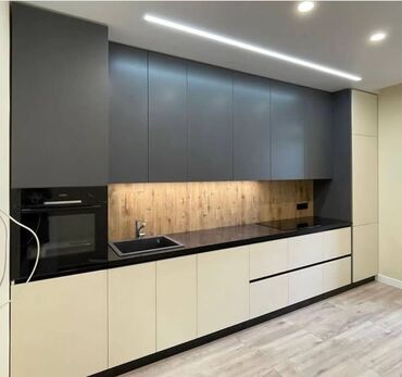 Sifarişlə mətbəx mebeli: Sifarişlə mətbəx dəsti, Özü çəkən petlələr, MDF, Kredit yoxdur, Pulsuz çatdırılma — 8