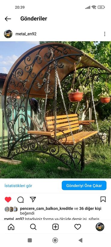 Yelləncəklər: Yeni, Divan-yelləncək, Zontikli, Taxta — 29