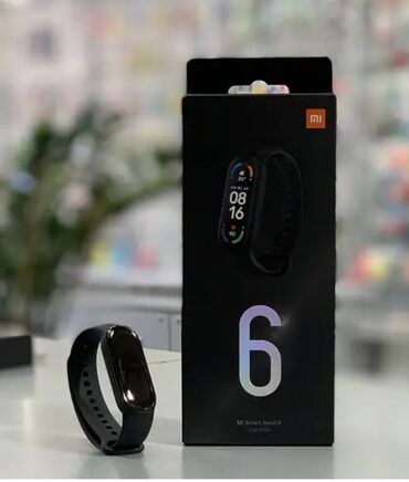 купить ми бенд 8: Фитнес-браслет Xiaomi Mi Smart Band 6 в черном цвете с силиконовым