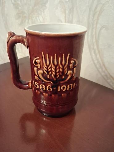200 ml stekan: Fincanlar, rəng - Qəhvəyi, Keramika, 1 əd, Rusiya — 1