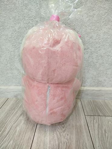 Игрушки: Мягкие игрушки — розовые зайчики 1) Большой зайчик в подарочной — 7