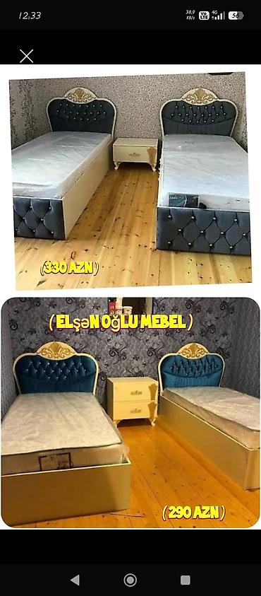 Uşaq/gənc otağı üçün 2 ədəd tək çarpayı və tumbadan ibarət dəstlər — 1