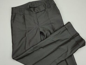 białe dzianinowe spodnie: Material trousers, S (EU 36), condition - Good