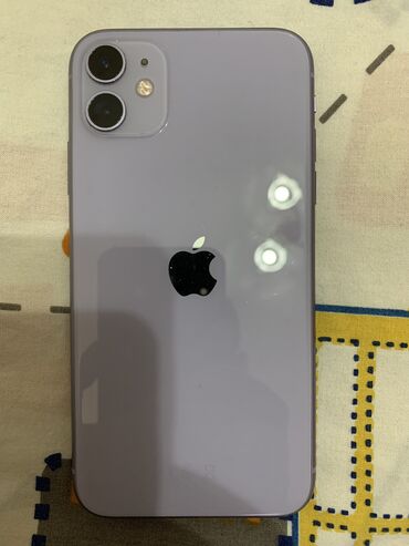 айфон 11 mini: IPhone 11, Б/у, 128 ГБ, Deep Purple, Защитное стекло, Чехол, 100 %