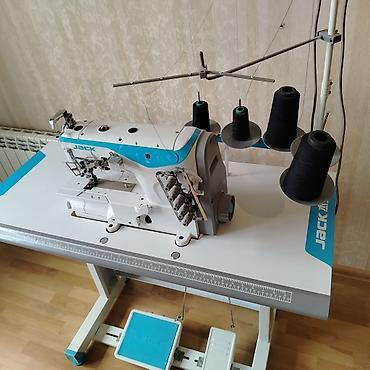 Tikiş maşınları: JACK W4 sənaye coverstitch maşını – stol və pedallı tam komplekt — 2