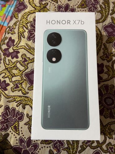 стикеры на телефон: Honor X7b, Новый, 128 ГБ, цвет - Зеленый, 2 SIM