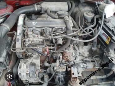 Двигатели, моторы и ГБЦ: Дизельный мотор Volkswagen 1993 г., 1.9 л, Б/у, Оригинал, Германия