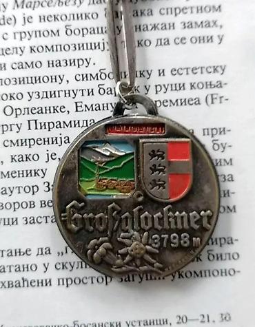 Ostali antikviteti: Extra RETKO Stari ROTIRAJUĆI privezak Grosglockner oko 1950. Vintage — 5