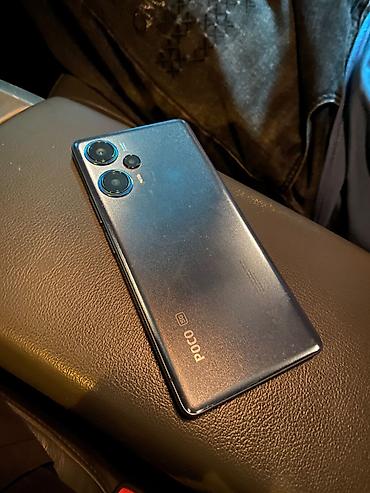 sazz problem: Poco F5, 256 GB, rəng - Mavi, Barmaq izi — 2