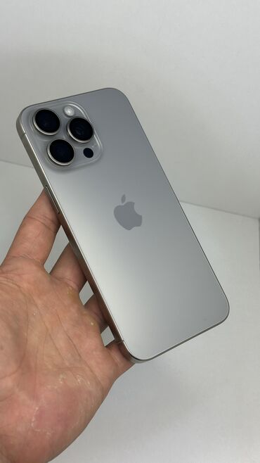 Apple iPhone: IPhone 15 Pro Max, Б/у, 256 ГБ, Natural Titanium, 87 %