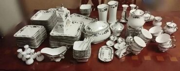 Çay dəstləri və servizlər: Çay dəsti, rəng - Ağ, Farfor, 12 nəfərlik — 6