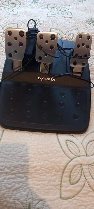 yeni playstation: Logitech G29 Driving Force sükan dəsti + 3 pedallı modul + manual — 4