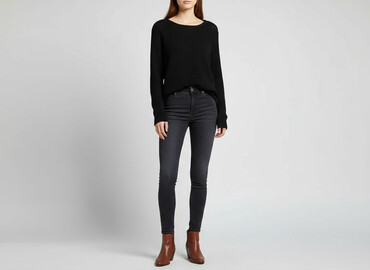 sukienki sweterkowa plus size: H&M, Светр жіночий, розмір S