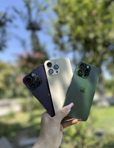 iphonelər: IPhone 14 Pro Max, 256 GB, Deep Purple, Zəmanət, Face ID, Sənədlərlə