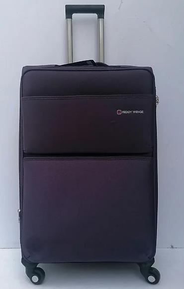 Putni koferi i torbe: Reddy Wenge kofer na točkiće – tekstilni, tamnoljubičaste boje — 3