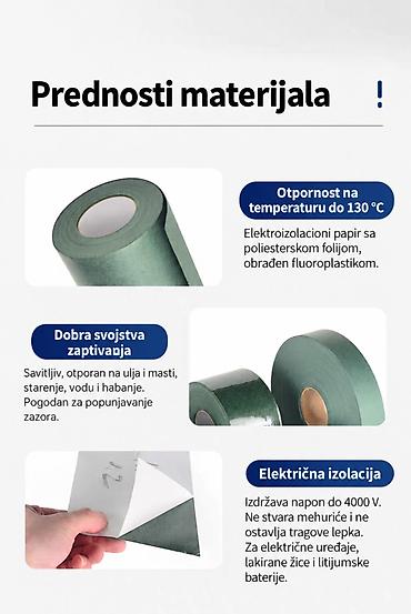 parkside motorna testera cena: Elektroizolacioni papir za baterije i elektromotore – sa ili bez lepka — 4