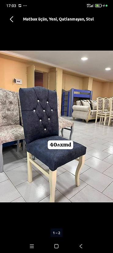 divanlar 2 el: Qonaq otağı üçün, Yeni, Qatlanmayan, Stul — 1