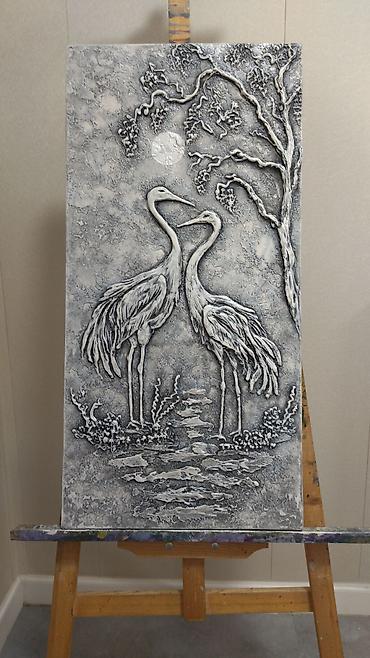 осенние поделки купить: Картина .холст,акрил,паталь,лак40/50 — 7