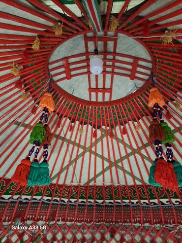 Аренда юрт: Аренда юрты, Каркас Деревянный, 75 баш, С полом, Стол, Стулья — 30