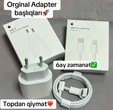 apple 6 telefon: Adapter Apple, 20 Vt, Yeni