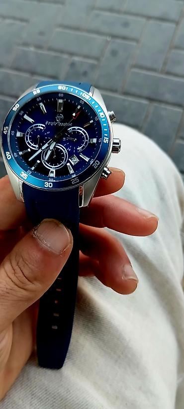 Sergio Tacchini kişi qol saatı – mavi temalı xronoqraf yenidi
