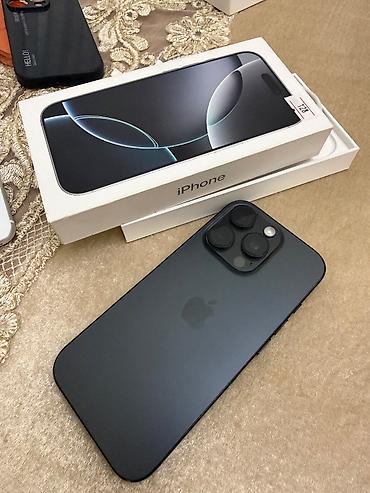 iphone 16 qiyməti: IPhone 16 Pro, 128 GB, Barmaq izi, Simsiz şarj, Face ID — 1