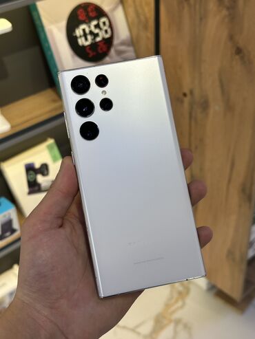 цветной лазерный принтер: Samsung Galaxy S22 Ultra, Колдонулган, 256 ГБ, түсү - Кызгылт көк, 1 SIM