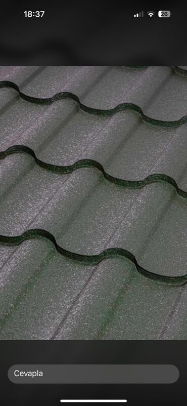 Çerepitsa: Metal dam örtükləri, rəng - Yaşıl — 15
