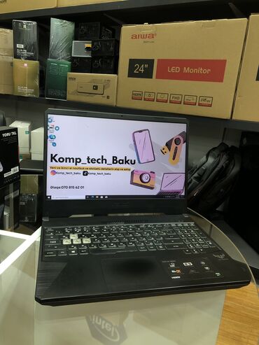 Sırğalar: İşlənmiş ASUS TUF Gaming, 15.6 ", AMD Ryzen 5, 512 GB