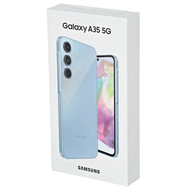 Samsung: Samsung Galaxy A35, Новый, 128 ГБ, цвет - Голубой, 2 SIM