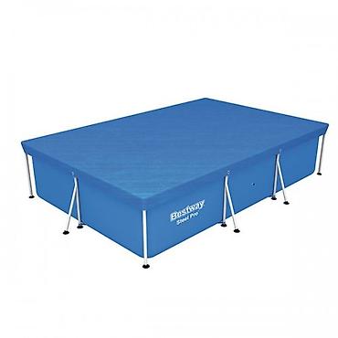 slike: Prekrivač za bazene sa metalnom konstrukcijom Bestway dim 300x201cm — 1