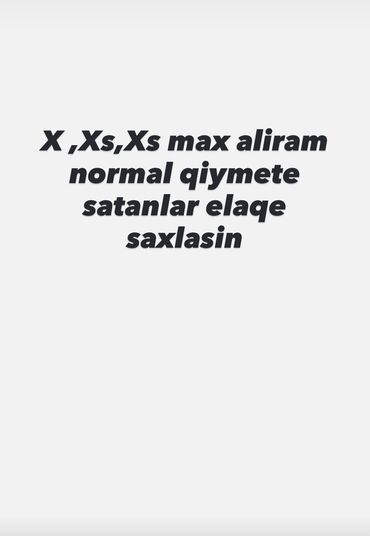 Kompüter, noutbuk və planşetlər: IPhone Xs Max
